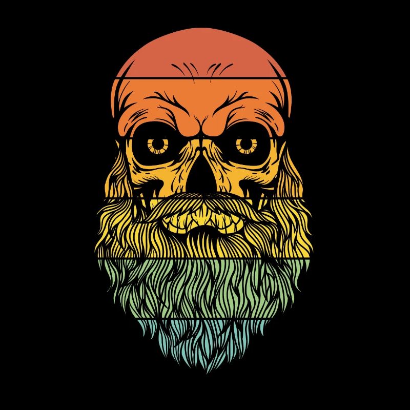 Bearded Man Sunset Look