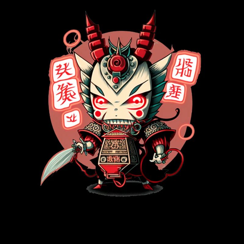 Mythical Japan Samurai Robot Warrior Creature