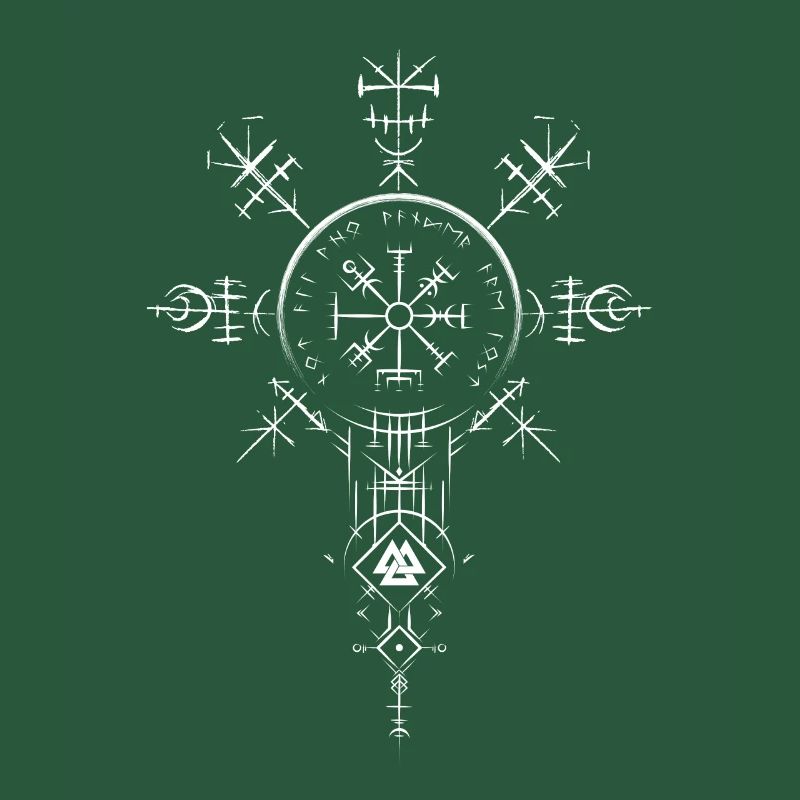 Celtic Vikinger Vegvisir compas Vikings