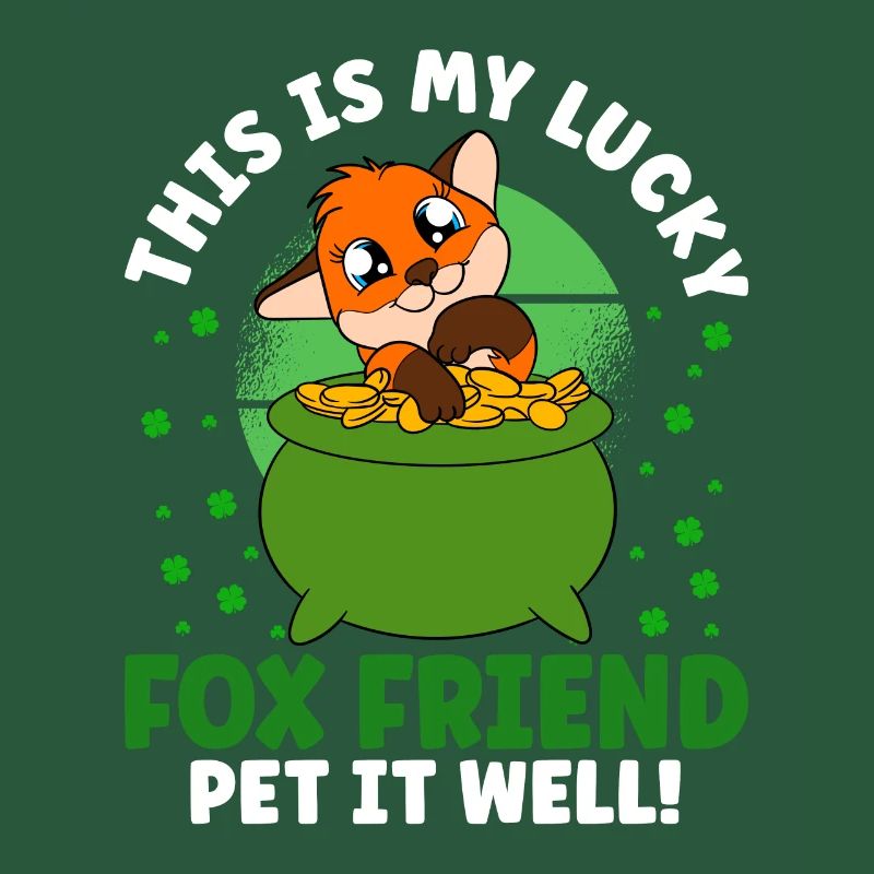 Mignon trèfle renard Saint-Patrick
