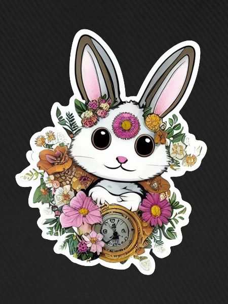 mignon petit lapin pâques