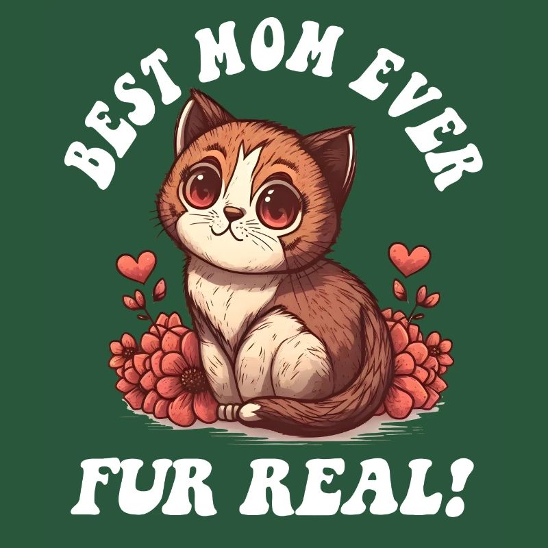 Muttertag mit Katzenfell Echt süßer Muttertag