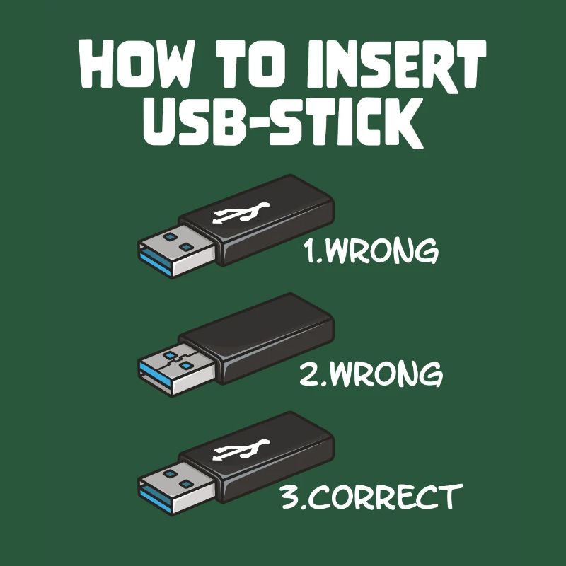 How To Insert USB Stick Funny Programmer Meme