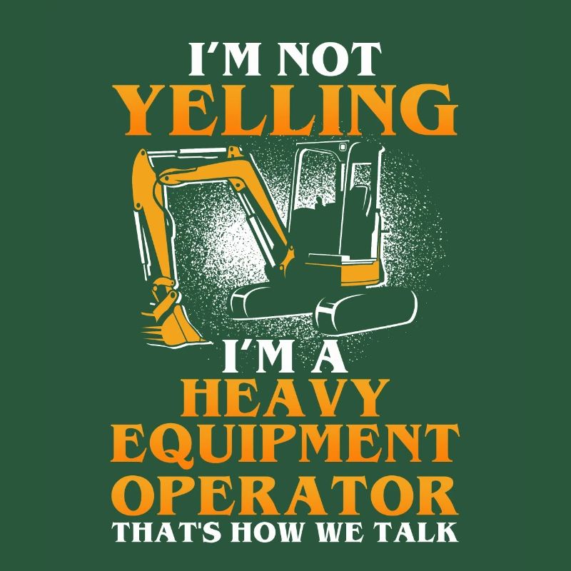 Construction machinery operator Excavator driver Excavator driver Construction workers