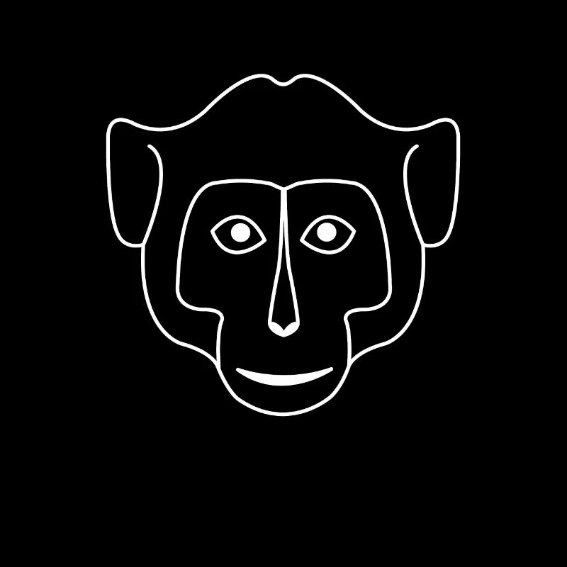 Monkey Face Drawing