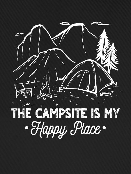 Fantastic camping lover motif