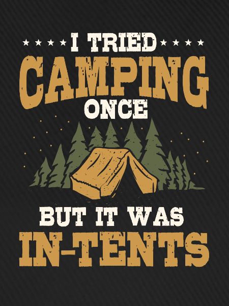 Funny camping pun