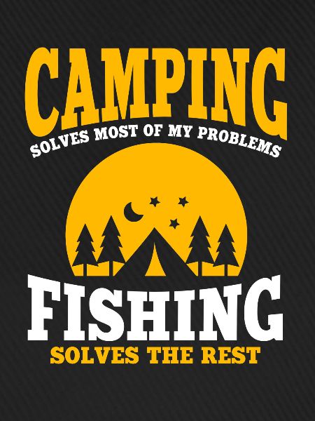 Fun camping and fishing