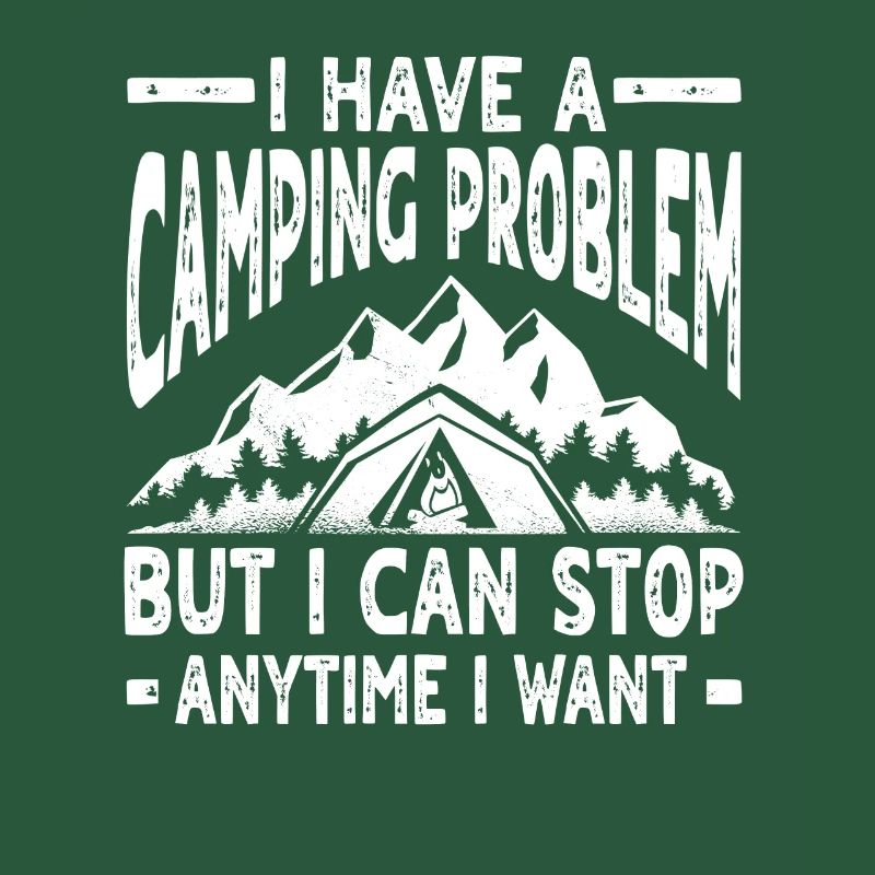 Lustiges Camping Problem Design