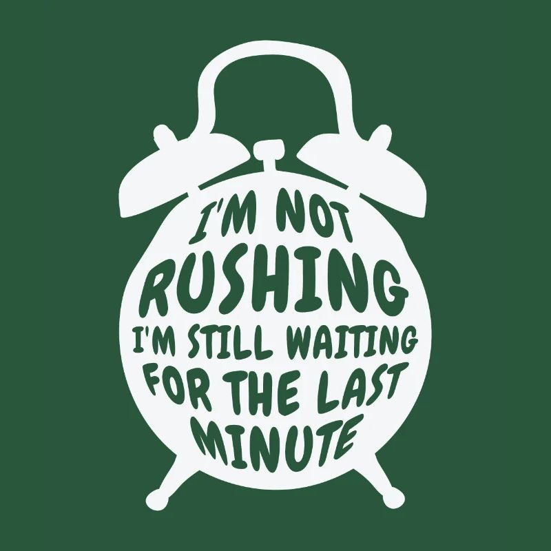 Procrastinating Alarm Clock Procrastinator Work