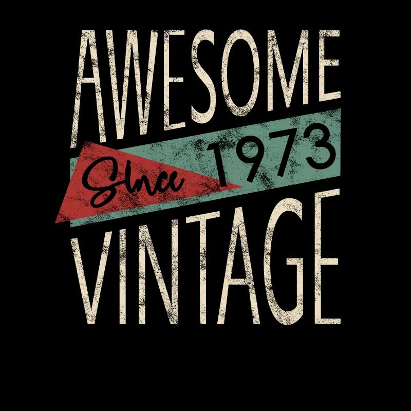Awesome Since 1973 Retro Vintage Design