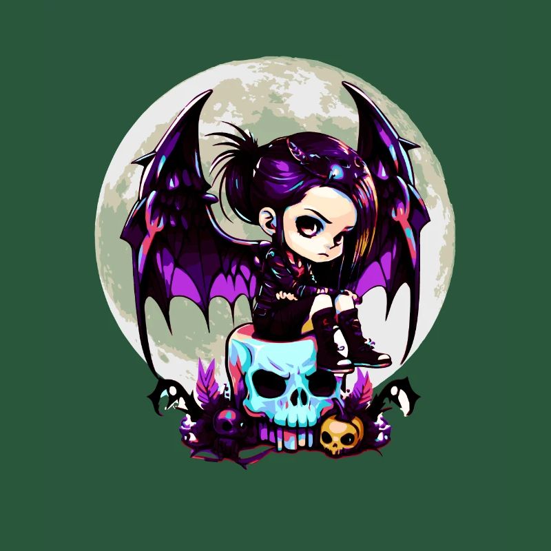 Cute Goth Bat Wing Gothic Grufti