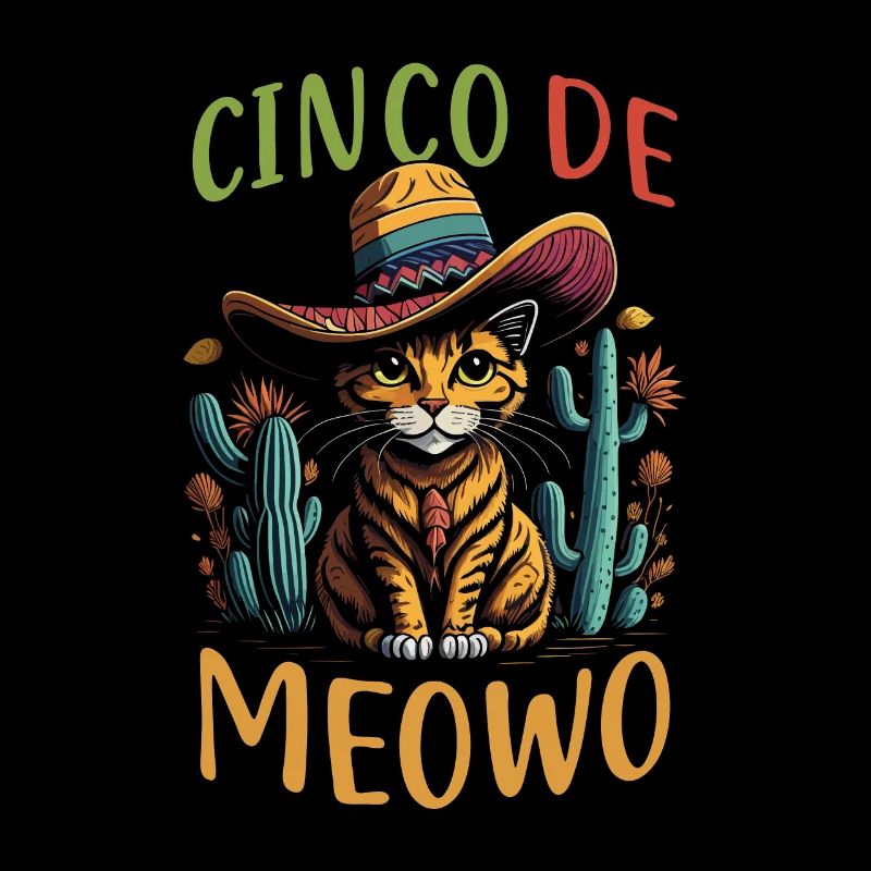 Cinco de Mayo Meowo Mexikanische Katze mit