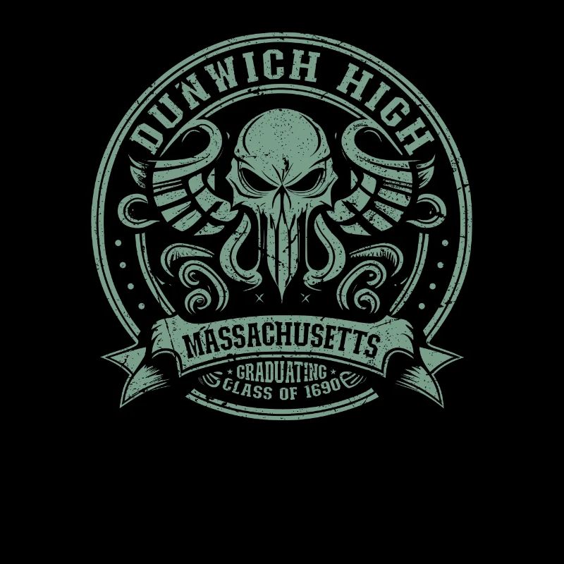 Cthulhu Dunwich Horror High School Logo, Cthulhu