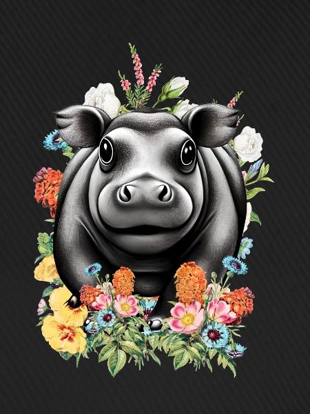 Nilpferd Blumen
