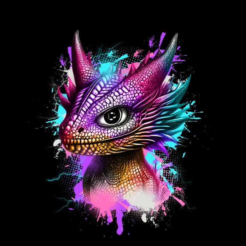 Kleiner Drache Bunt