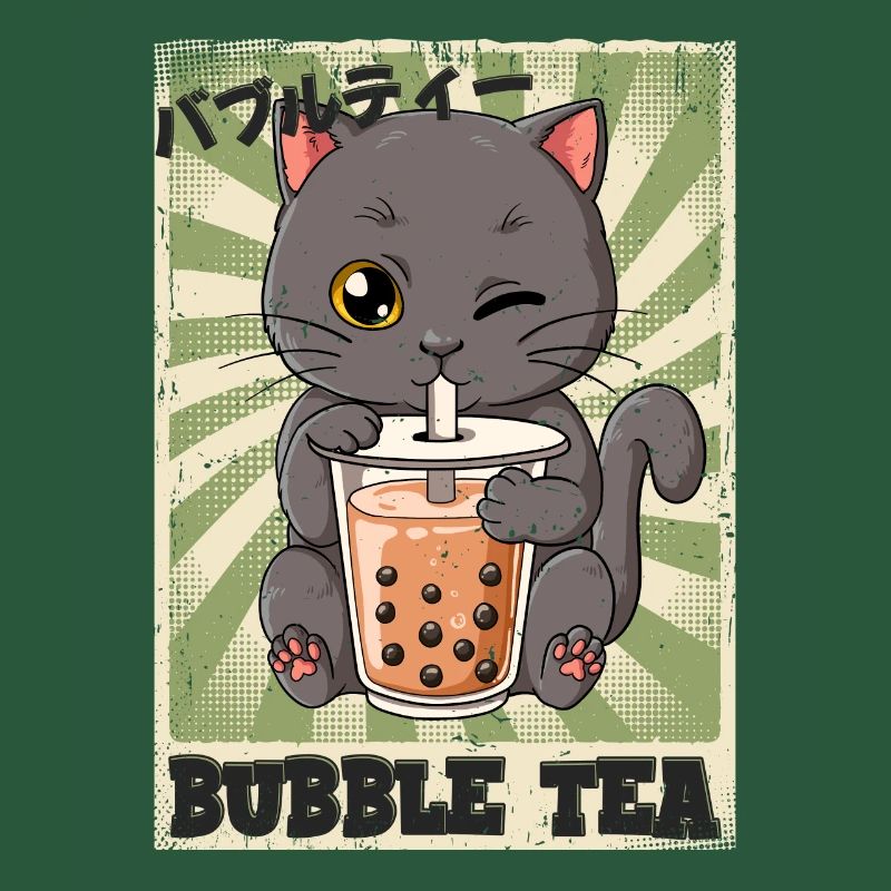Boba Tea Cat Bubble Tea