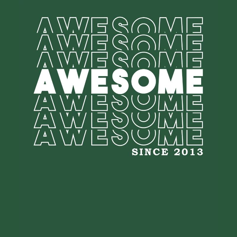 Awesome Since 2013 Mädchen Junge Geburtstag Retro