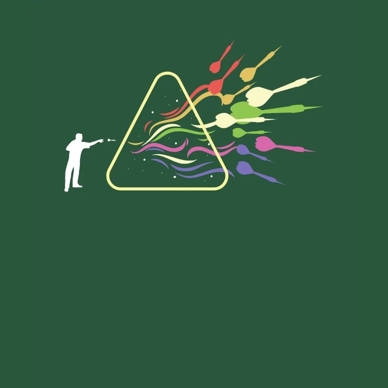 Dart Prism Rainbow Light Funny Physics