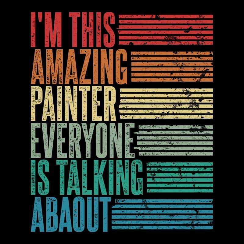 Vintage Painter Painter Gift Retro