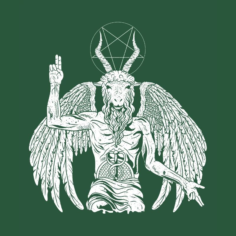 Teufel Baphomet Gothic Ziege