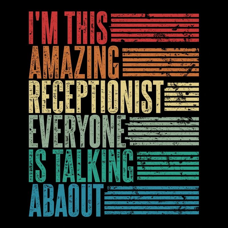 Vintage Receptionist Receptionist Gift Retro