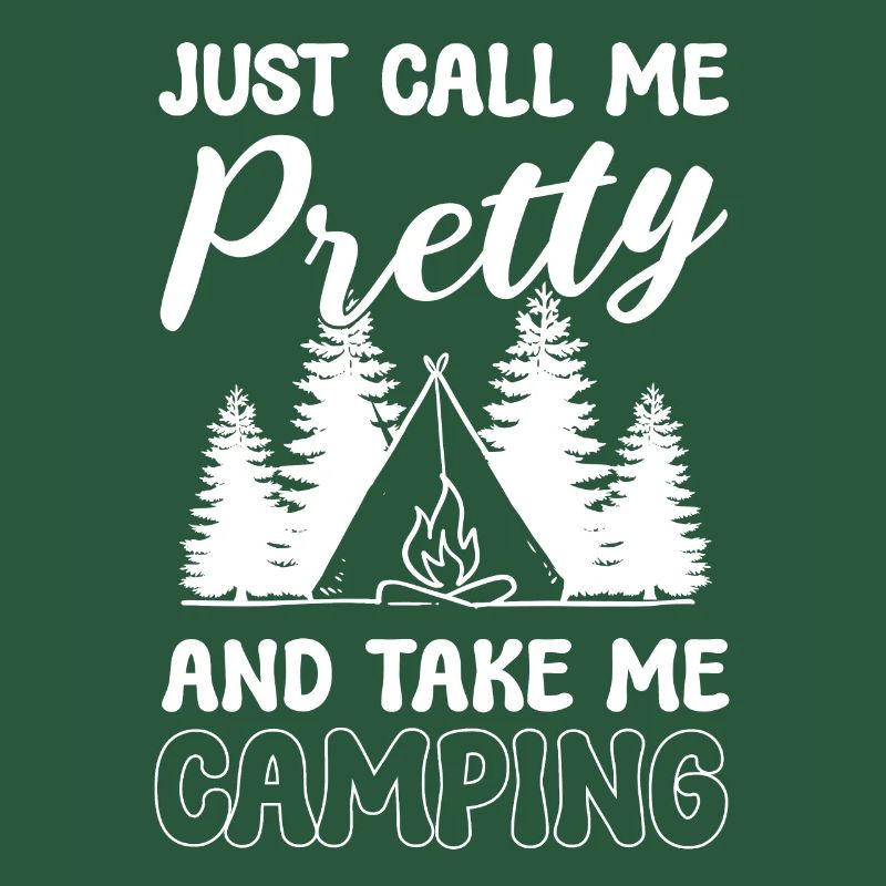 Hübsches Camping-Mädchen Backpacker