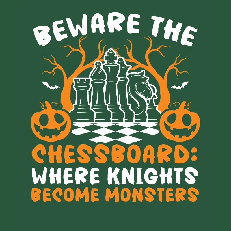 Schach Halloween Süßes oder Saures Schachbrettspiel