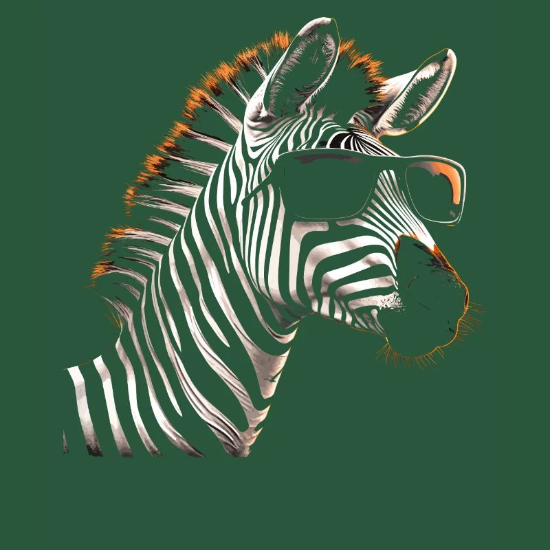 Zebra coole Sonnenbrille