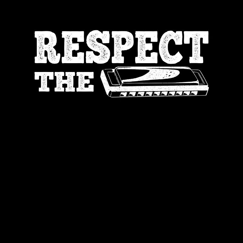 Respect The Harmonica French Harp Player Gift