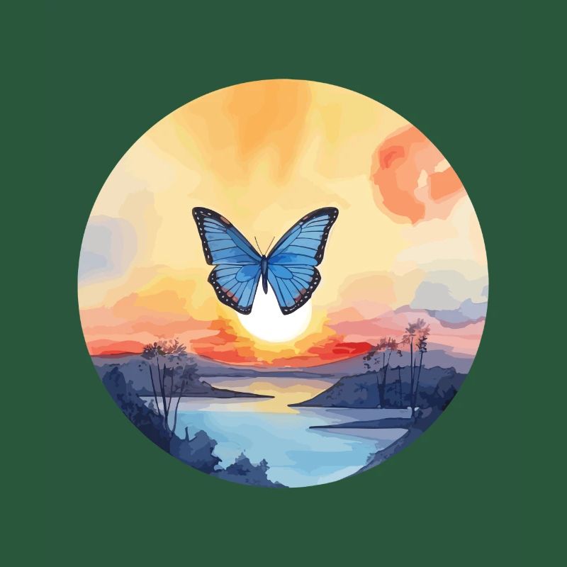 Morpho Papillon Bleu