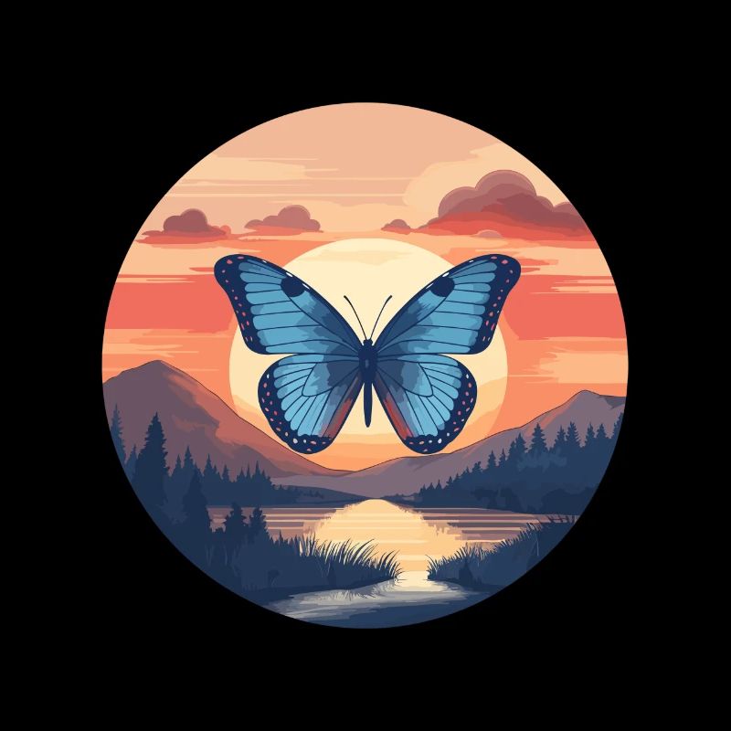 Blauer Morpho-Schmetterling