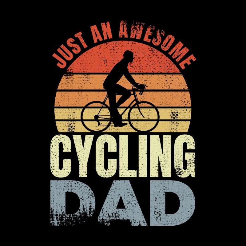Fahrradfahrer Papa
