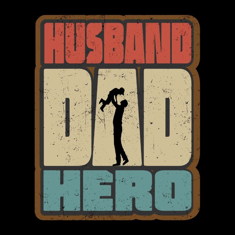 Husband Daddy Hero Retro