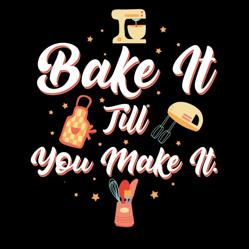 Backen Sie es, bis Sie es backen Spruch