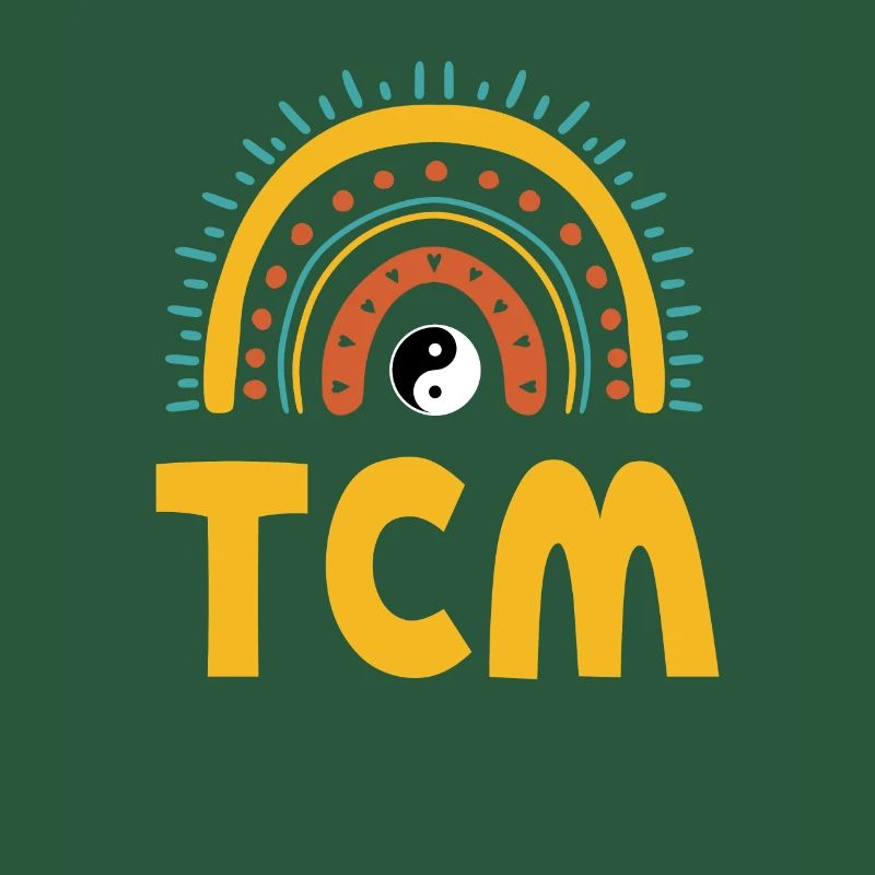 Mignon Tcm Boho Arc-en-ciel avec Yin Yang