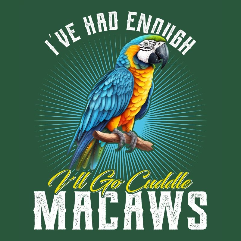 Ara Vogel I ́ve had enough I ́ll go Cuddle Macaws