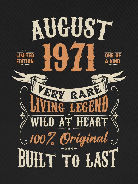 August 1971 Birthday Present