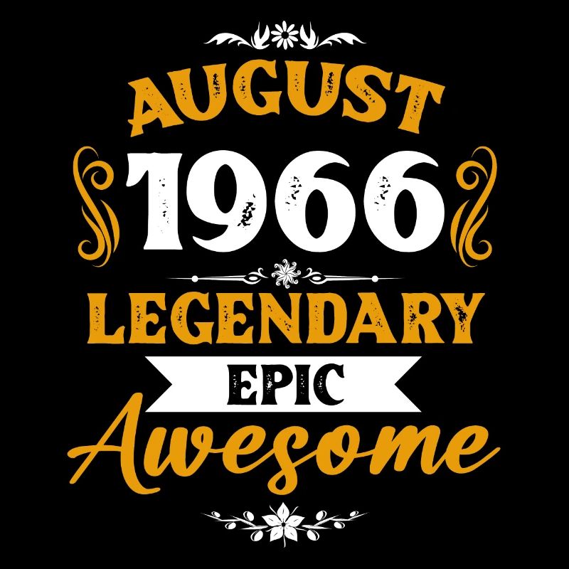 August 1966 Legends Birthday Gift