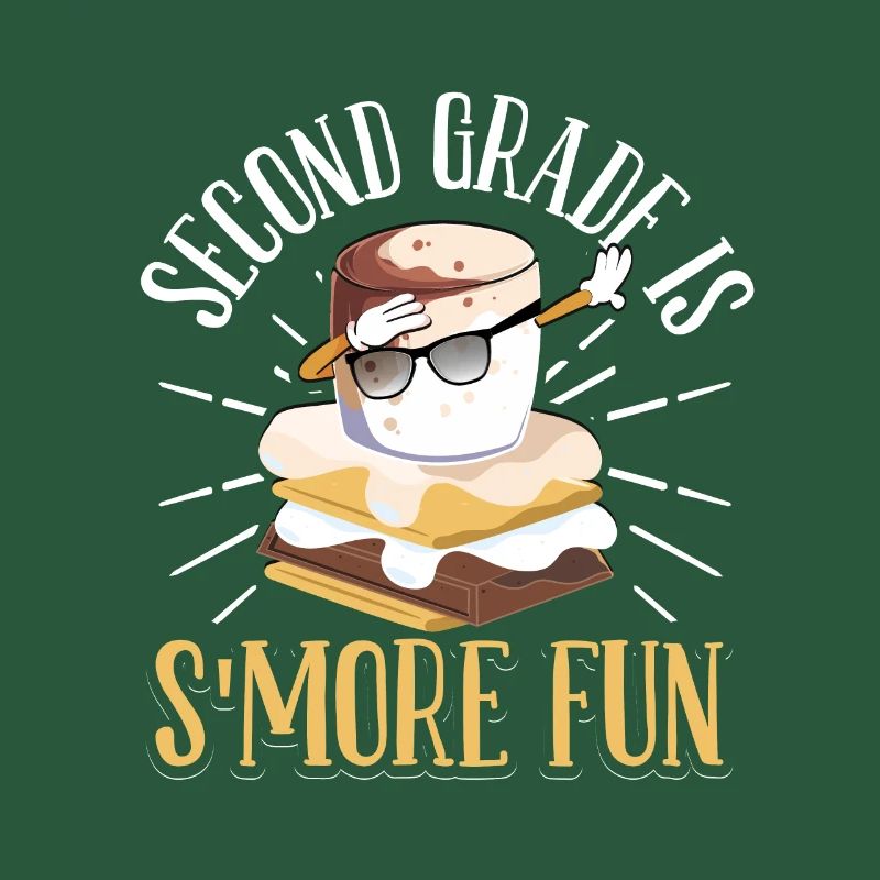 Dabbing Marshmallow Camper Second Grade Is Smore F