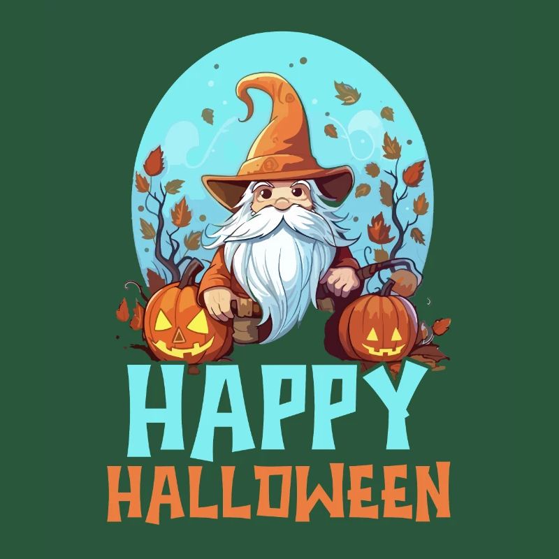 Gartenzwerg Halloween Süßes oder Saures Gärtner