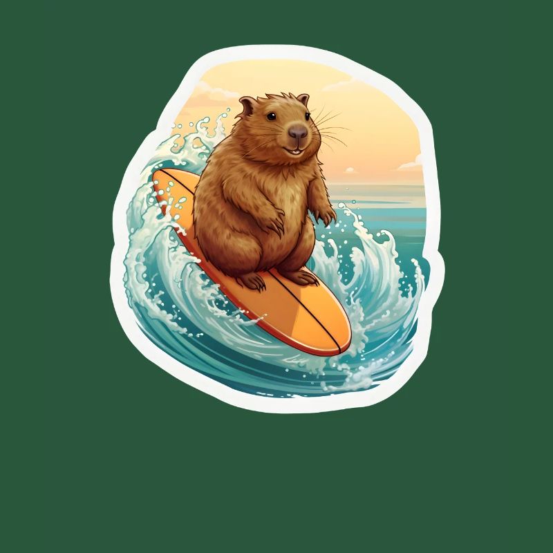 Capybara Surfer