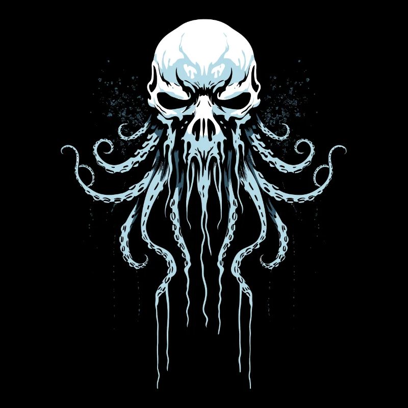 Octopus Squid Animal Tattoo Gothpunk
