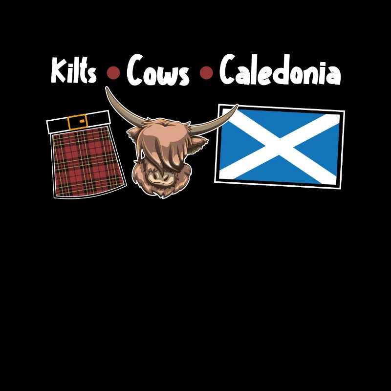 Kilts Cows Caledonia