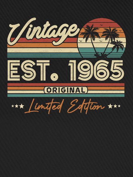 Nostalgic 1965 birthday year