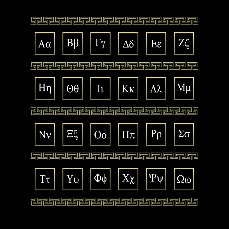 Alphabet grec Grèce