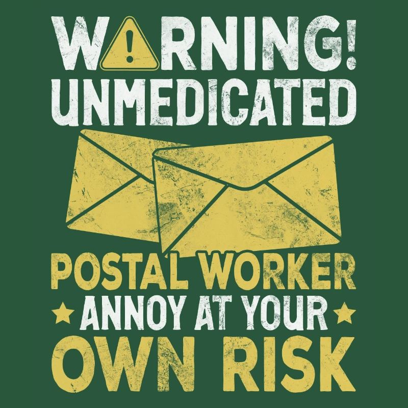 Funny Postal Worker Mail Carrier Postman Postal