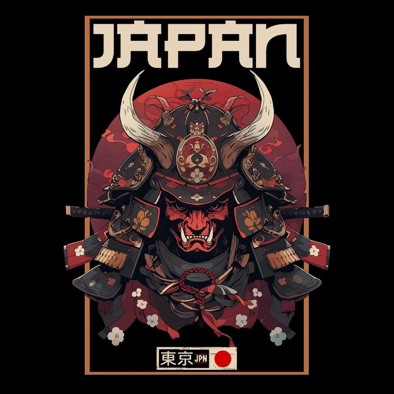 Asien 80er Japanischer Retro Samurais Samurai