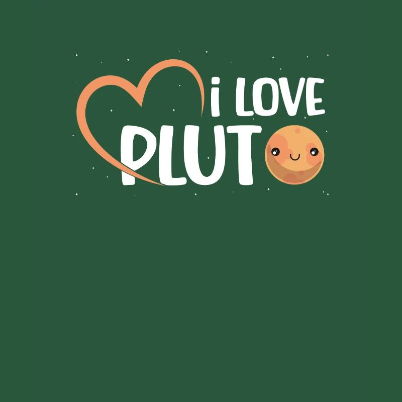 I Love Pluto Dwarf Planet Solar System Astronomer