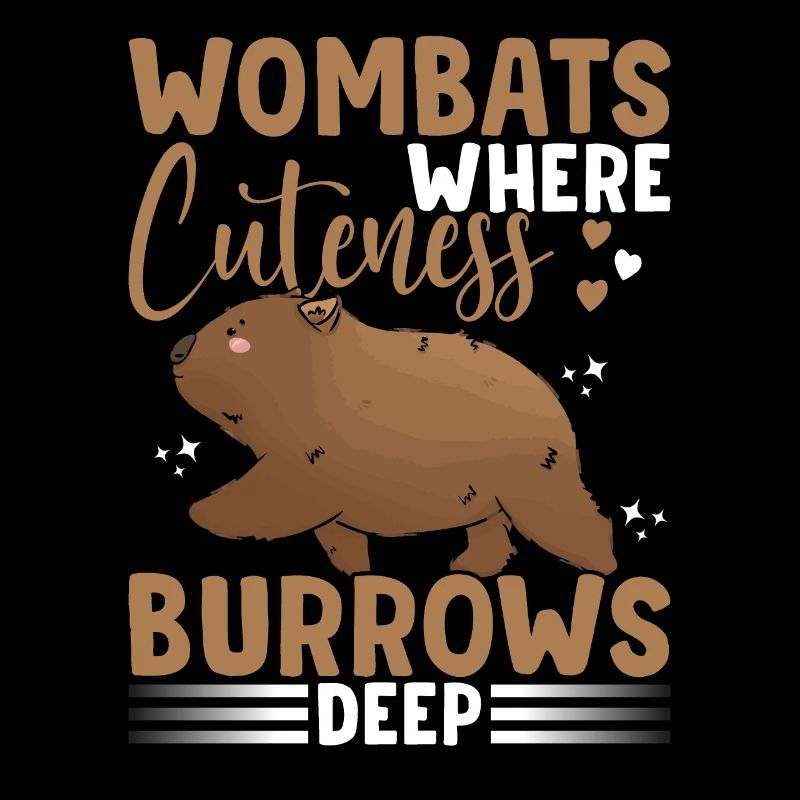 Die Niedlichkeit Der Wombats Gräbt Sich Tief Ein,